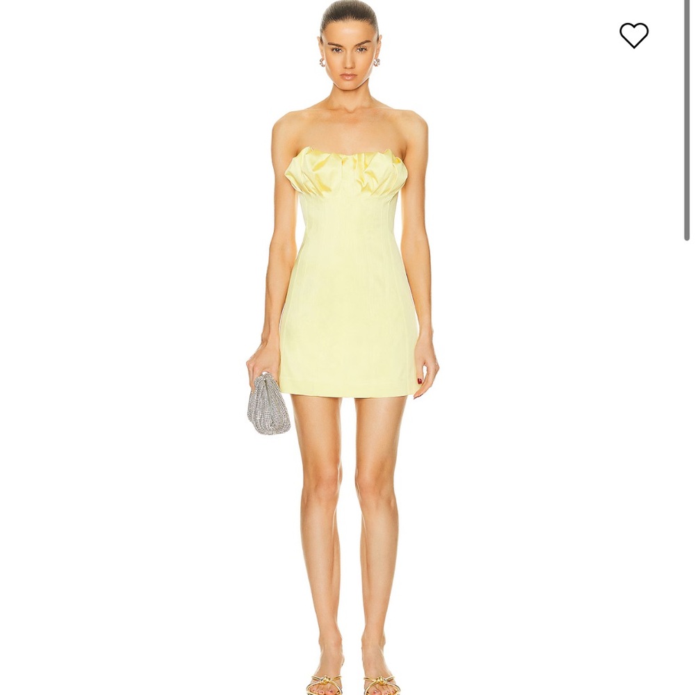 Cult Gaia Giana dress in lemon sorbet